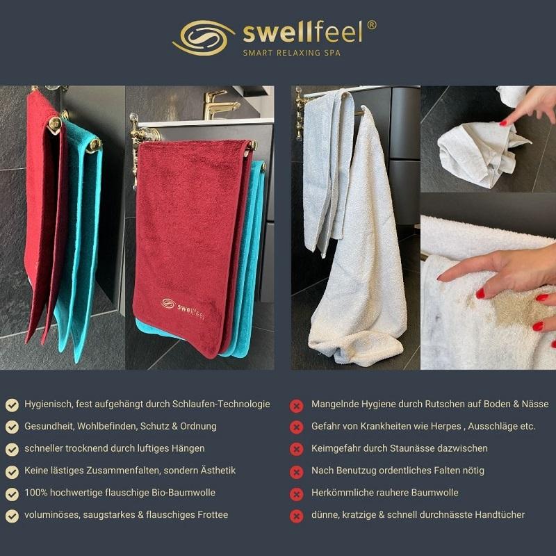 Kopie von beautiful clean Handtuch Set 8tlg. 33x100cm von swellfeel® swellfeel